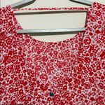Billabong 🎄 mini flare  Red and White Floral Dress Photo 2
