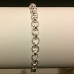 Sterling Silver 7”  Textured Bracelet Photo 1