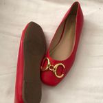 Versona Red ballet flats maryjanes gold buckle detail, very comfortable-Size 6 Photo 6