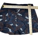 ZARA Trafaluc High Waist Tripical Patterned Shorts XS Black, Orange, Blue Photo 11