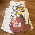Disney Size Medium The Lion King Simba Pumba Hakuna Matata Summer Tank Top GUC Photo 0