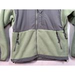 The North Face Denali Fleece Jacket Sage Green Gray Full Zip Logo Women's Small Photo 3