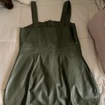 Green Pleather Dress Size M Photo 2