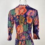 Johnny Was $598 NWT  Jade Silk Blend DAPHNE TEA Tiered Ruffles Midi DRESS Size XS Photo 8