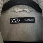 ZARA Corduroy Shacket Jacket in Green Size Small Photo 4