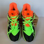 Adidas Black/White/Orange/Neon Green  Harden Stepback Signal Coral Sneakers Photo 3