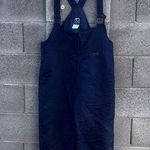 Vintage Black Bear Ski bib Snowsuit size large Blue Photo 0