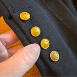 Rebecca Minkoff Black Pea Coat with Gold Buttons Photo 3