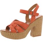 KORKS Womens DEE Orang Buckle Block Heels 8 Coastal Cowgirl OSU Team Spirit NFL Orange Photo 10