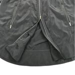 Athleta Hooded Rain Jacket Women M Black Drawstring Packable Everyday Travel EUC Photo 9