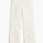 J.Crew Wide Leg Cropped Jean All Day Stretch White Stretch Denim US 30 NWT Photo 3