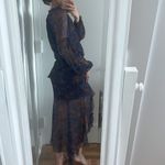 Veronica Beard Like new Silk Paisley Print asymmetric Midi Skirt and blouse set Photo 3