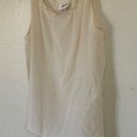None Silk Cream Tank Top large Photo 0