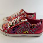 Coach Womens Shoes Red Barrett Signature Low Top Sneakers Fashion Logo US 8 B Photo 2