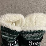 NFL  NEW YORK JETS - Green and White Fuzy Slippers Womens M 7-8 NWOT Photo 2