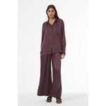 Young Fabulous and Broke Mavis Wide Leg Pants In The Color Raisin Photo 1
