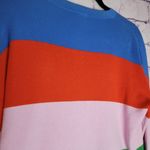 KULE THE CASPIA STRIPED SWEATER SILK CASHMERE KNIT BLEND SMALL Red Photo 12