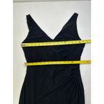 Ralph Lauren Lauren  Tulle-Panel Sleeveless Jersey Gown In Black. Size 12 Photo 5