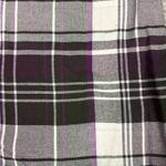 Duluth Shirt Womens Small Button Up Flannel Roll Tab Sleeve Purple Green Plaid Photo 1