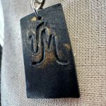 VM Signed Artisan Sculptural Statement Necklace – Terracotta Petals & Striped Be Photo 5