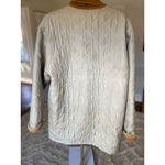 Bogari Silk Camel Quilted Jacket L Corduroy Collar Quiet Luxury Equestrian VTG Tan Size M Photo 2