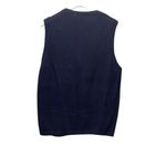 Capacity Vintage vest. Navy Winter Scene. Size Medium Blue Photo 1