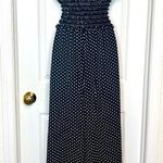 Max Studio Polka dot ruffled black and white jump suit Photo 4