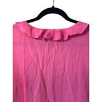 April Cornell Woman Pink Ruffled Lightweight Kimono/Cardigan Photo 2