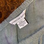 American Eagle  One Shoulder Linen Blend Jumpsuit in Olive - size XL Long Photo 8