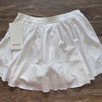 Lululemon  Narrow Waistband Tennis Skirt High Rise White Size 6 NWT Photo 0