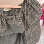 Love Shack Fancy  Gingham Asymmetrical Ruffled Sundress Photo 4