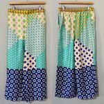 ZARA New High Rise Patchwork Print Cropped Straight Legs Pants Size M 3218/229 Photo 9