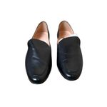 J.Crew  Women’s Cecile Smoking Slippers Black Leather Size 9.5 Quiet Luxury Photo 5