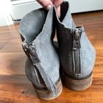 Lucky Brand Lahela Boots Soft Leather Booties 7.5 Slight Shimmer Charcoal Gray Photo 5