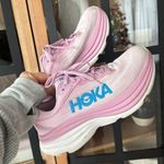 Hoka  Bondi 8 Sneakers running shoes PINK TWILIGHT WATERPARK cushioned Photo 0