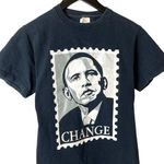 2008 Vintage Y2K Obama T Shirt Gray Small S President Graphic Rap Tee Cotton Photo 0
