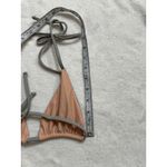 Pacific & Driftwood Reversible Bikini Top Gray/Tan Womans Small NWT Gray Photo 5