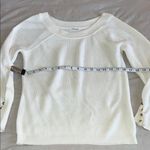 Cache  Cream‎ Crew Neck Sweater Soft Knit Photo 5