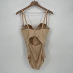 Maidenform Lightly Lined Tummy Control Bodysuit 38D Beige Corset Style Photo 3