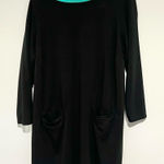 Eileen Fisher  Black Tunic top Photo 0