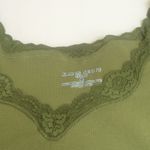 Karen Scott FINAL MARKDOWN Ladies lace trim  tank top medium Photo 3