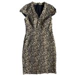 J.Crew J. Crew Leopard Print V-Neck Cap Sleeve Shift Dress Size 8 Photo 9