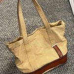 Polo Ralph Lauren Vintage 90's Canvas leather Tote Bag Multi Pocket Khaki Tan Photo 0
