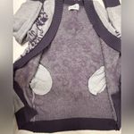 Disney Haunted Mansion  Parks Cardigan Womens Size M Sweater Purple Wallpaper Photo 6