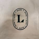 Baggu NWT  "L Suite" Brand Logo Zip Duck Bag Canvas Tote Photo 3