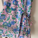 Lilly Pulitzer Sailynn Floral Short Sleeve Wrap Dress in Conch Shell Pink XLarge Photo 4