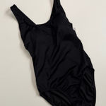 Lands' End  Swimsuit One Piece Lightly Padded Thick Straps Lycra Xtra Lite Black Photo 0