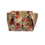 MC Marc Chantal Handpainted Genuine Leather Satchel Croco Embossed Sabrina 2019 Brown Photo 9