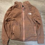 The North Face  Rust Zip-Up Jacket Photo 0