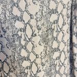 American Eagle Outfitters Gray Midi A-Line Skirt Snake Print Size Large Photo 6